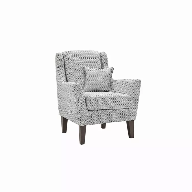 Grey patterned deals chair